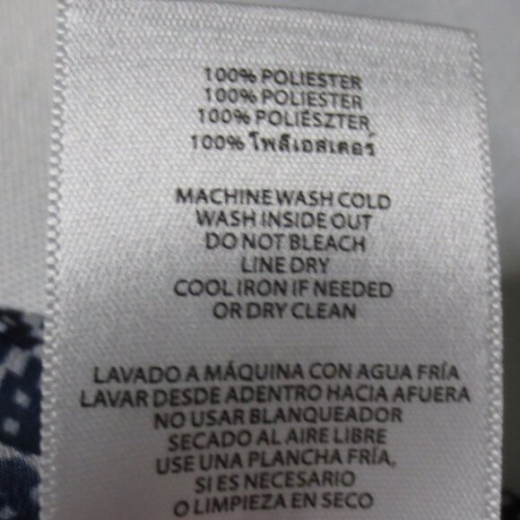 4/$14 MICHAEL KORS womens BLUE white TOP shirt BLOUSE career SHORT SLEEVE SIZE M - Picture 5 of 11